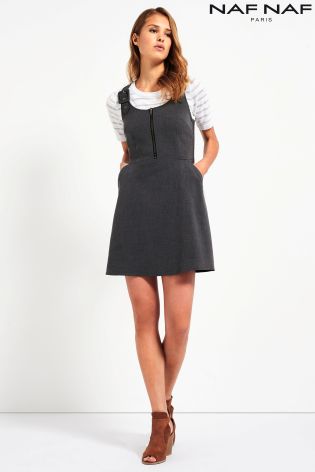 Naf Naf Sleeveless Pinafore Dress